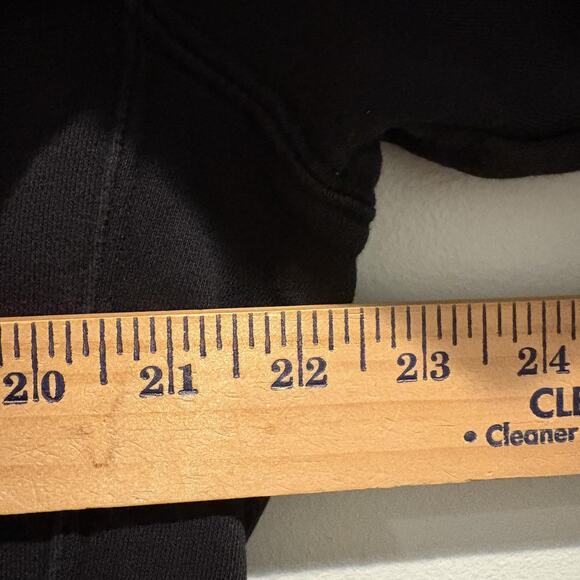 Nike Hoodie Mens Small Black Blue Swoosh Logo DM6873-010 Embroidered Pullover - Picture 13 of 16